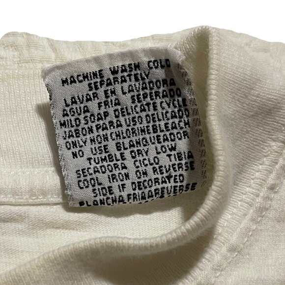 Betty Boop Embroidery T-Shirt Toon Time Large White 100% Cotton Vintage Cartoon - Picture 10 of 11